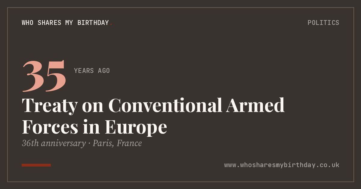 Treaty on Conventional Armed Forces in Europe