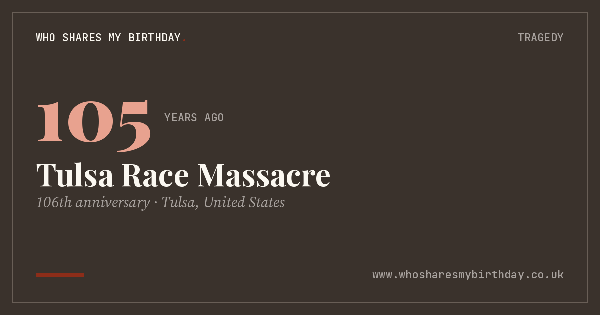 Tulsa Race Massacre