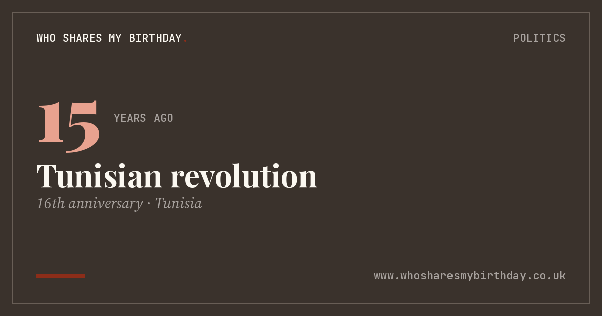 Tunisian revolution