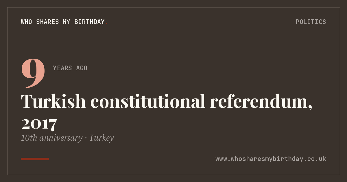 Turkish constitutional referendum, 2017