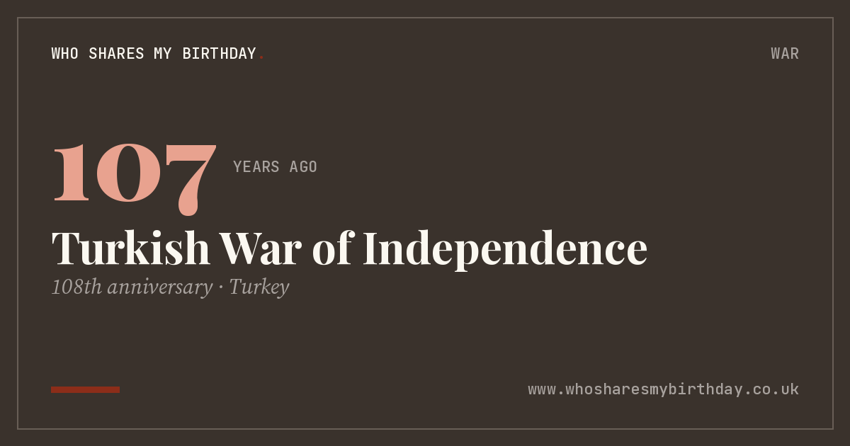 Turkish War of Independence