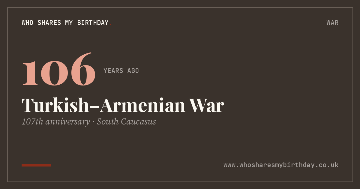 Turkish–Armenian War