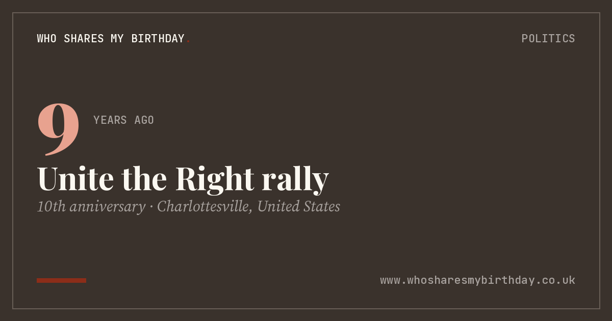 Unite the Right rally