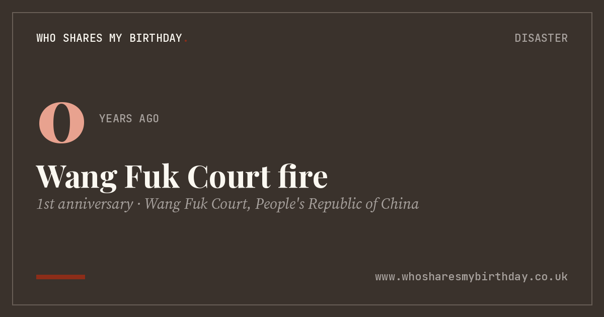 Wang Fuk Court fire