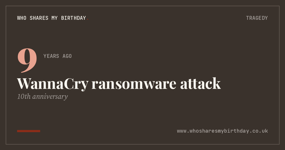 WannaCry ransomware attack