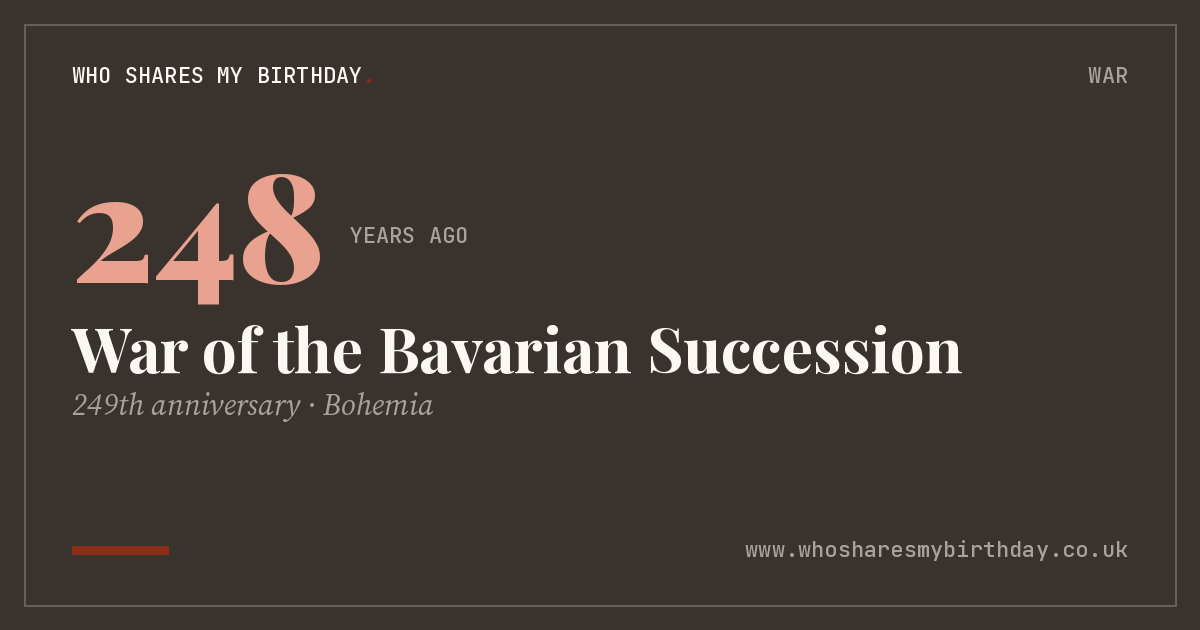 War of the Bavarian Succession
