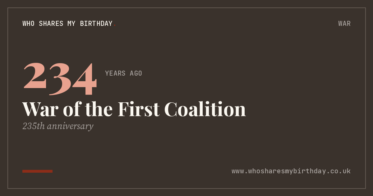 War of the First Coalition