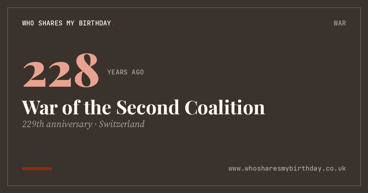 War of the Second Coalition