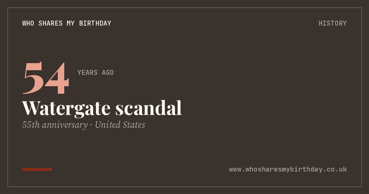 Watergate scandal