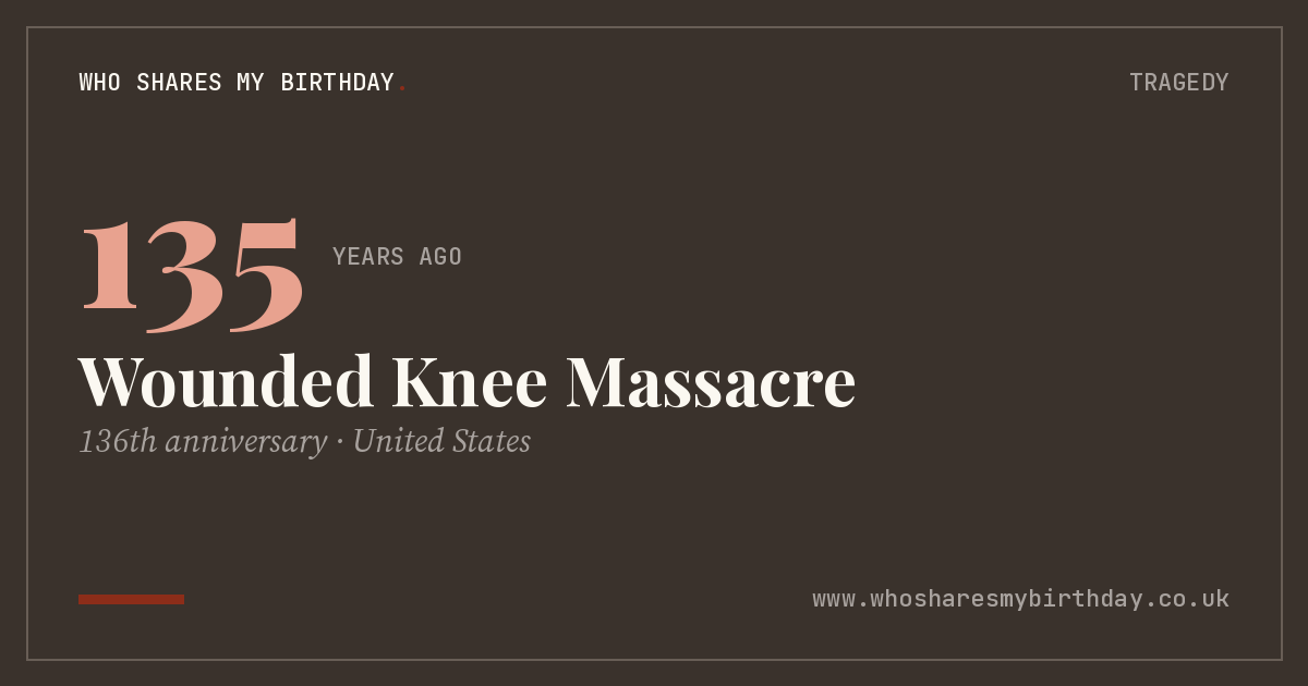 Wounded Knee Massacre