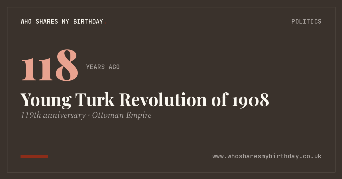 Young Turk Revolution of 1908