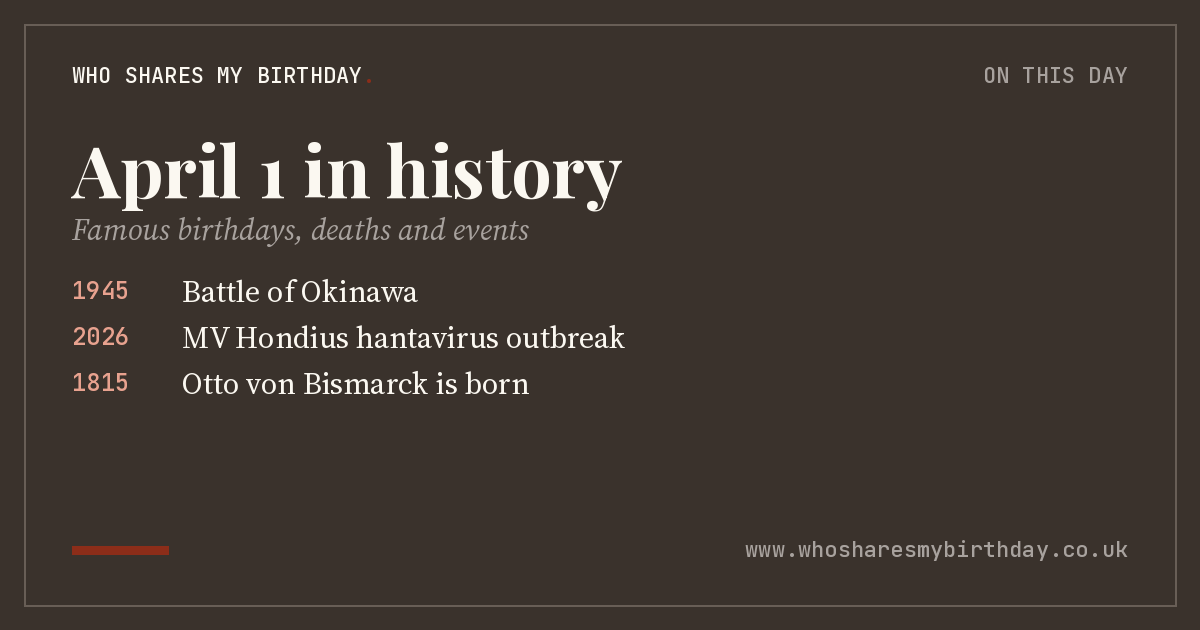 April 1 in history