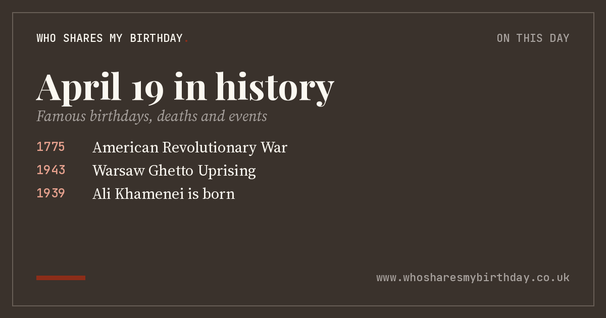 April 19 in history