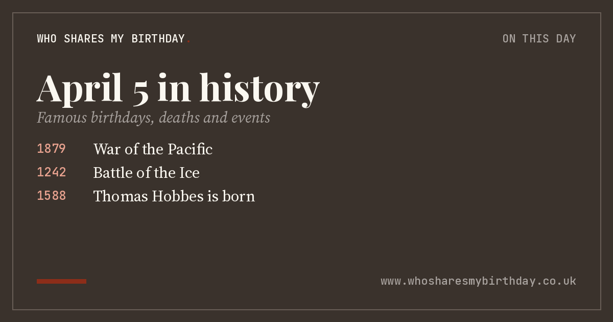 April 5 in history