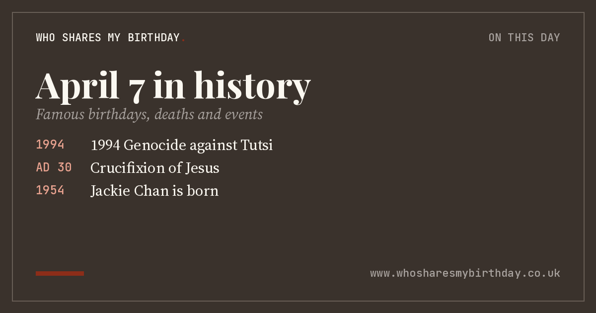April 7 in history