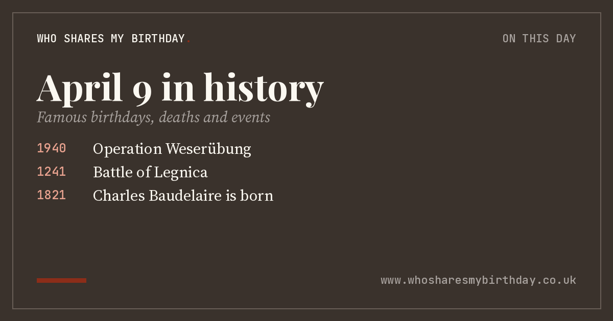 April 9 in history