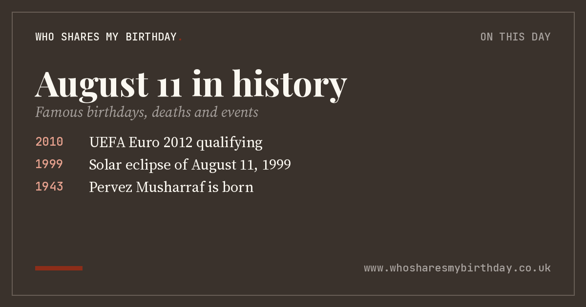 August 11 in history
