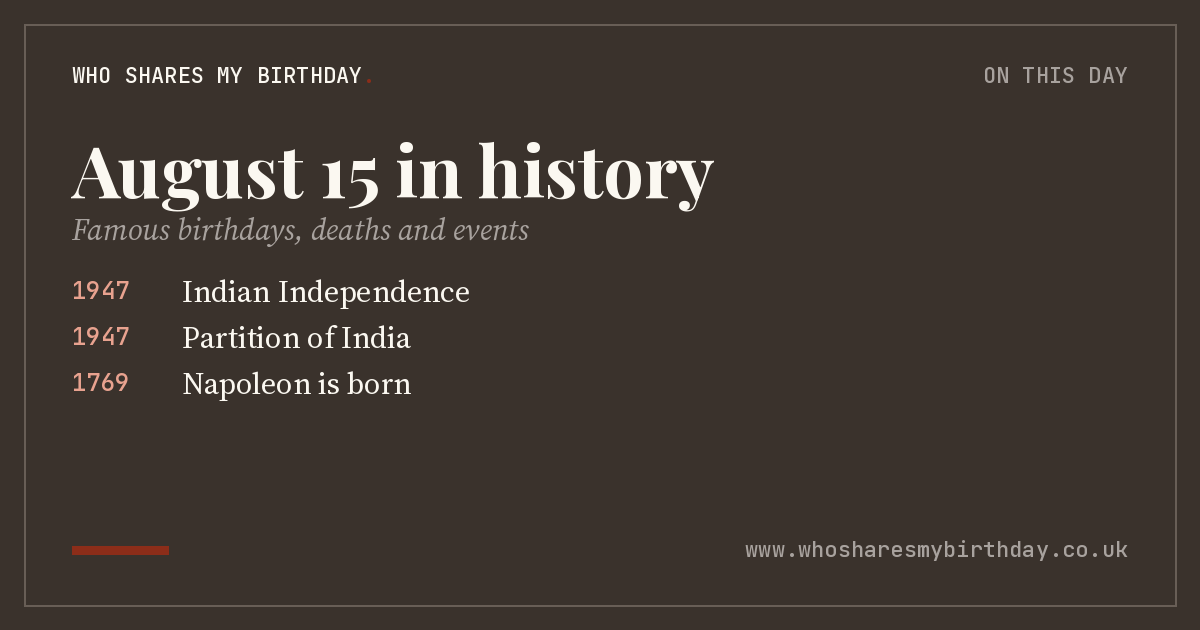 August 15 in history