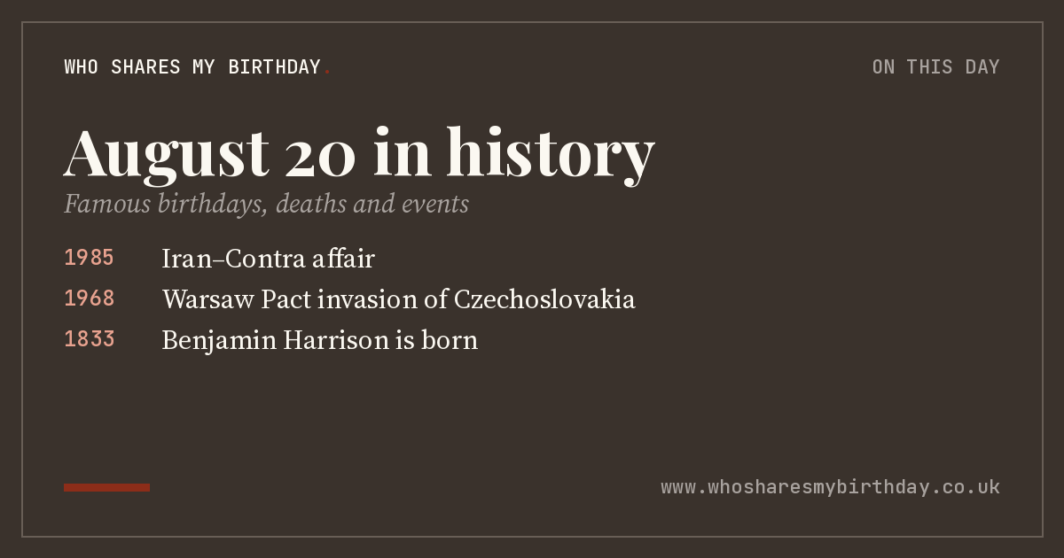 August 20 in history