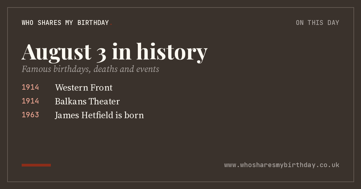 August 3 in history