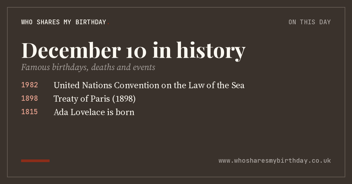 December 10 in history