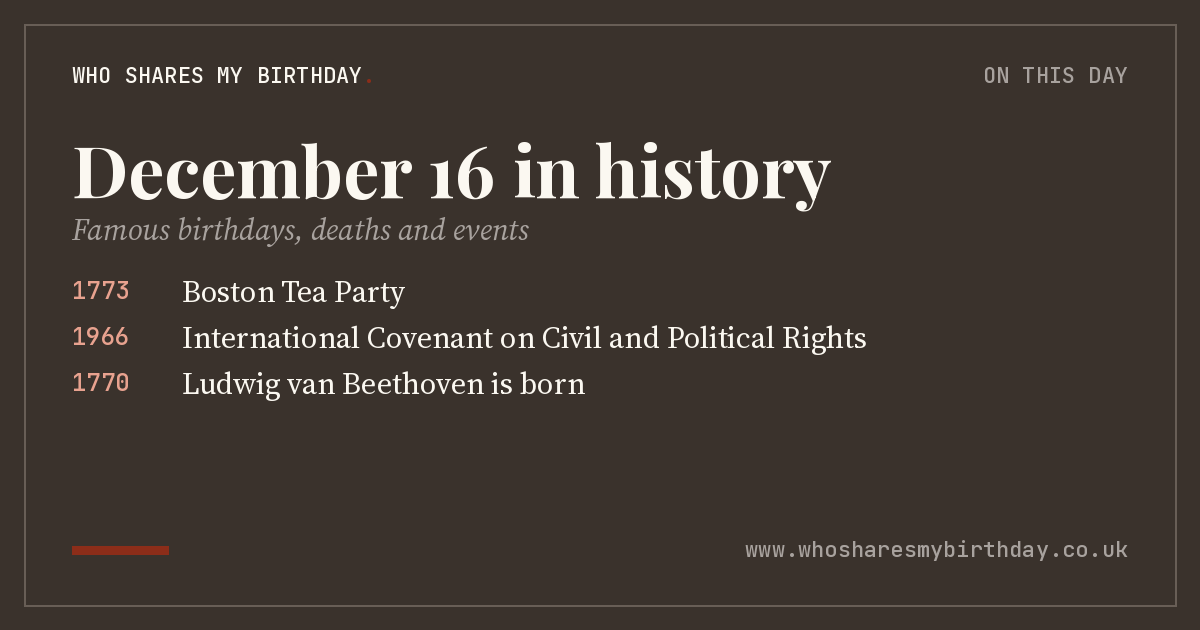 December 16 in history