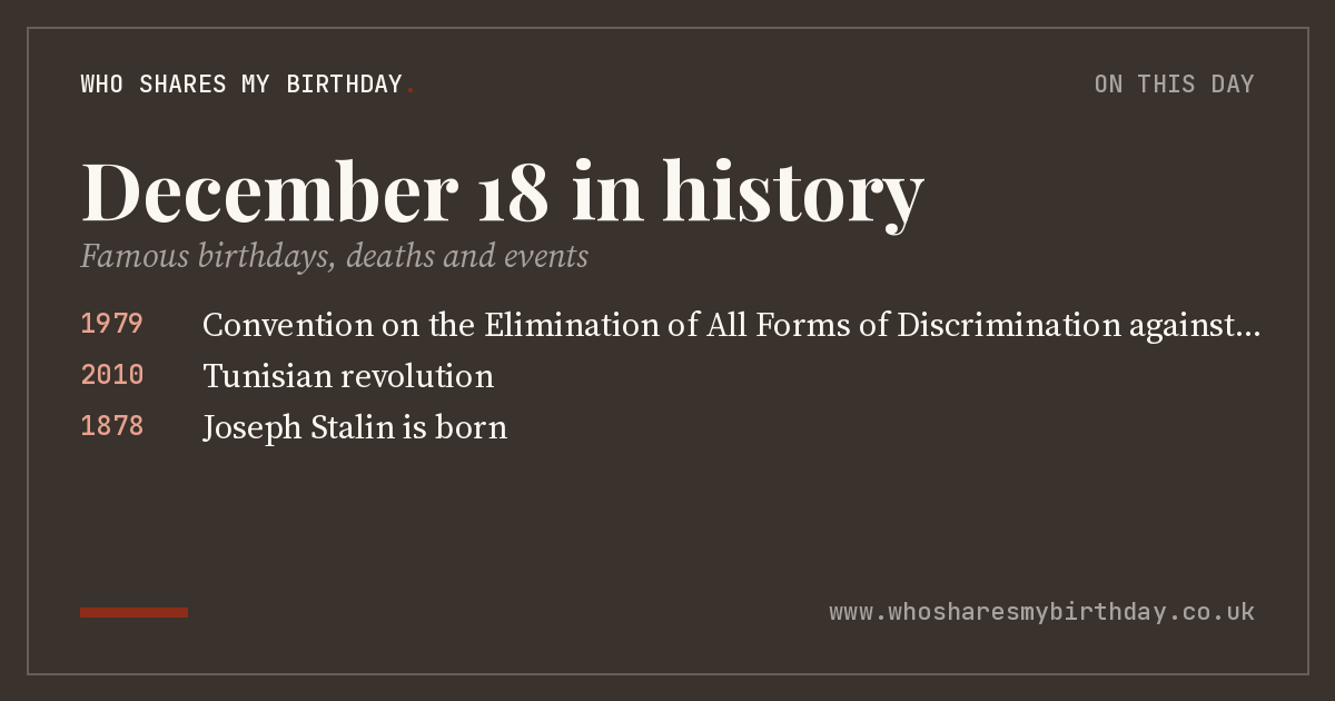 December 18 in history
