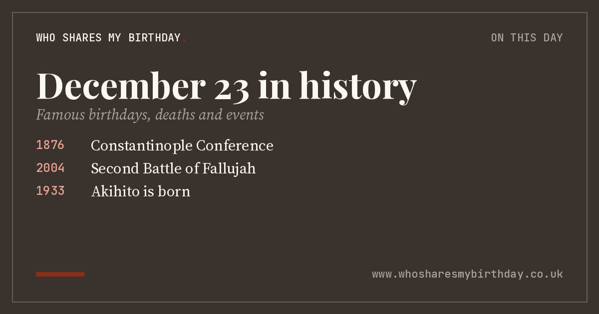 December 23 in history
