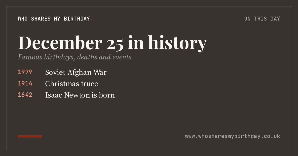 December 25 in history