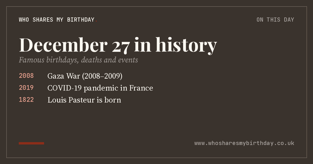 December 27 in history
