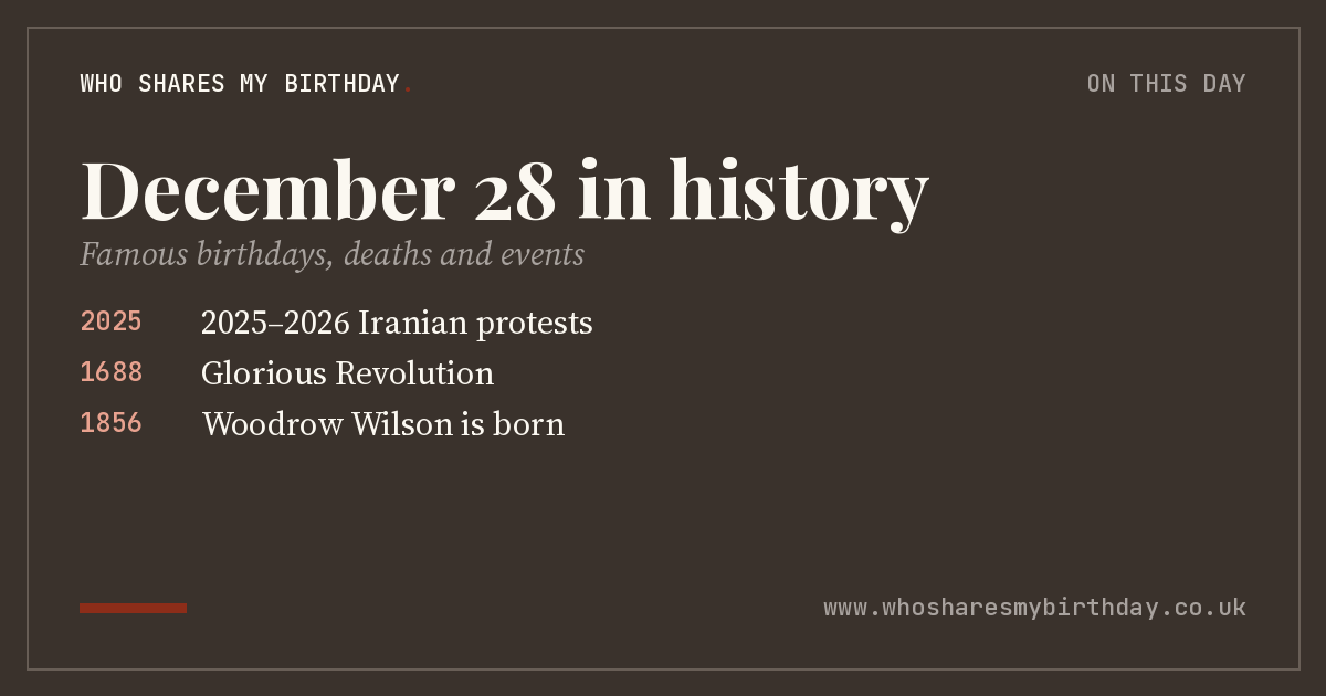 December 28 in history