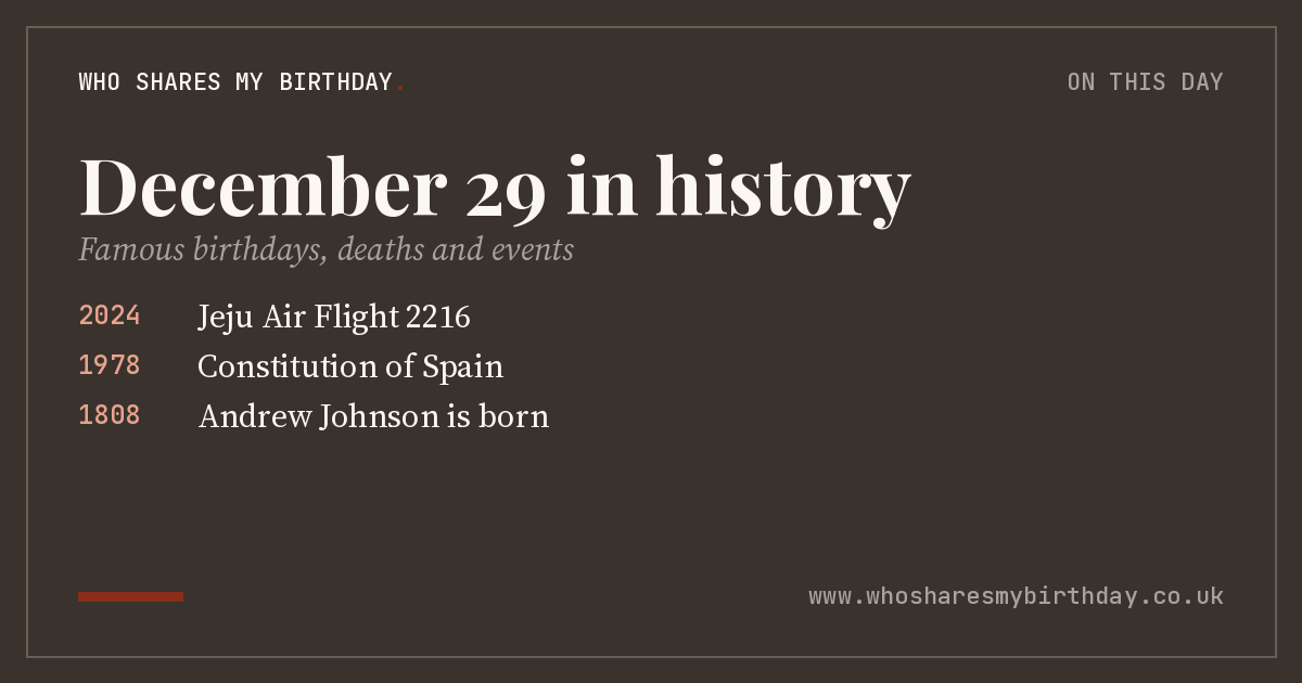 December 29 in history