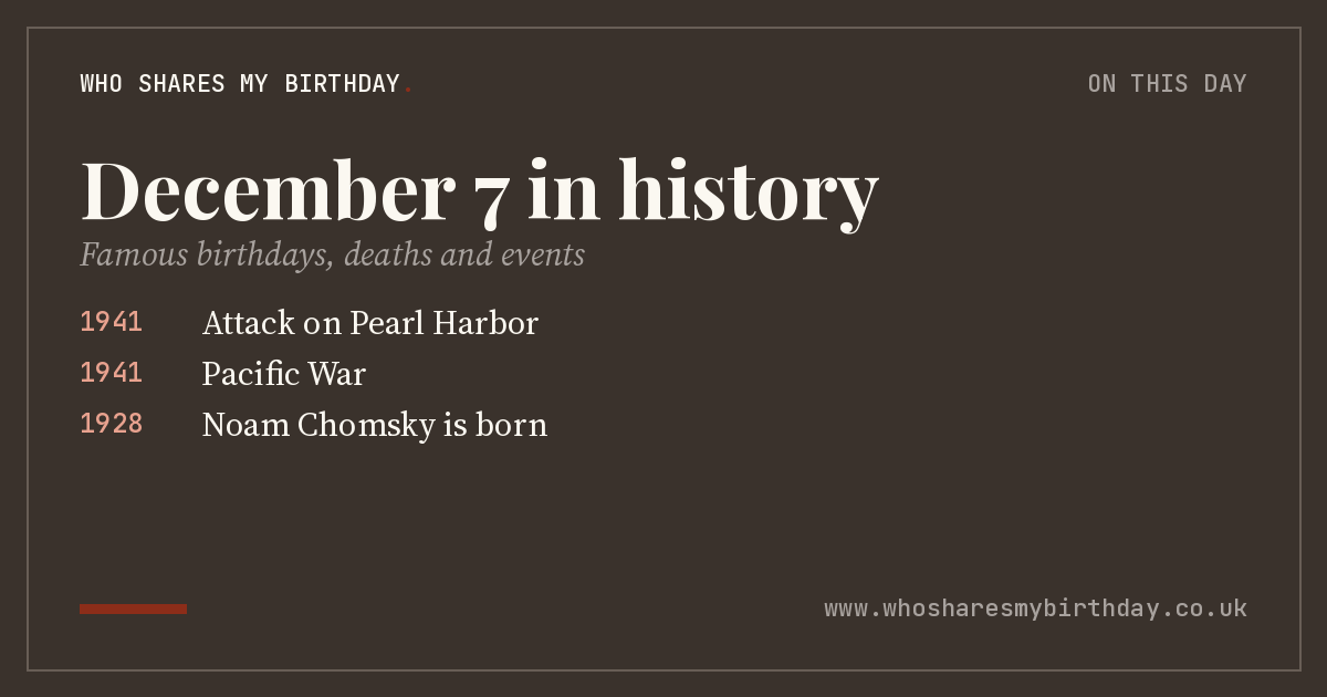 December 7 in history
