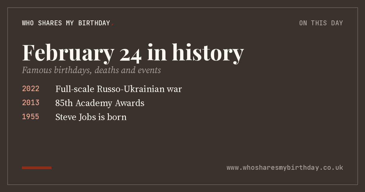 February 24 in history
