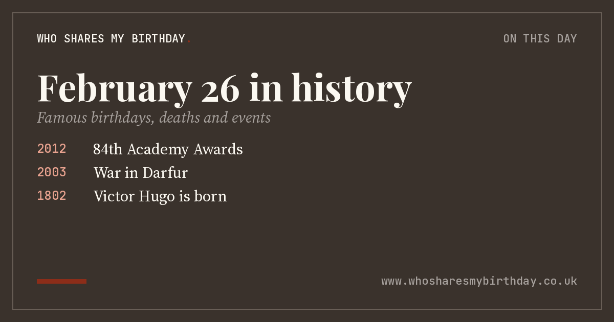 February 26 in history