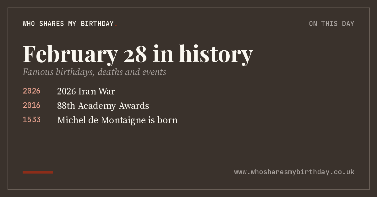 February 28 in history