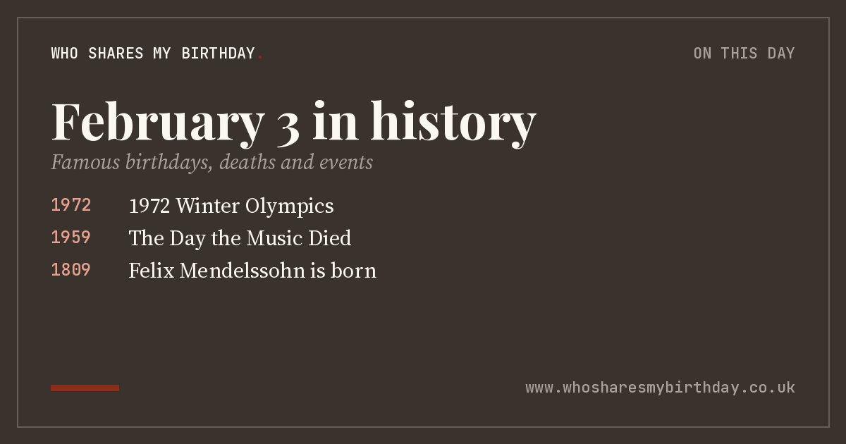 February 3 in history