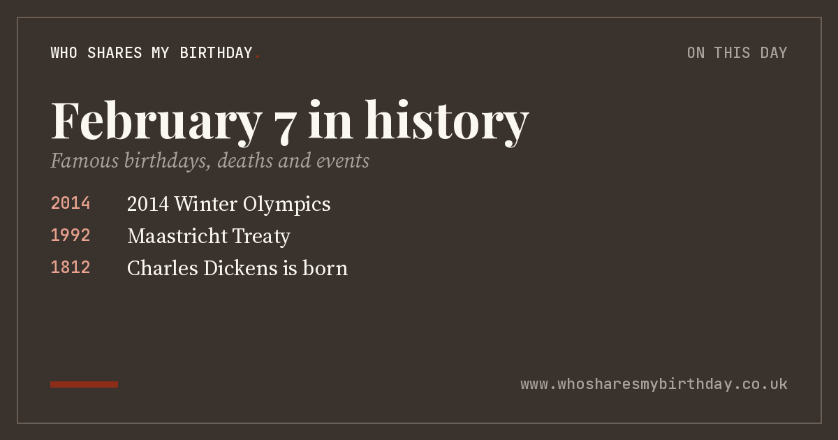 February 7 in history
