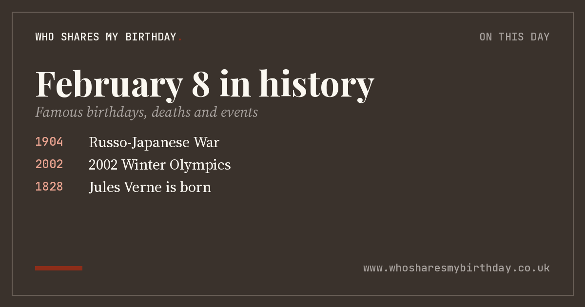 February 8 in history