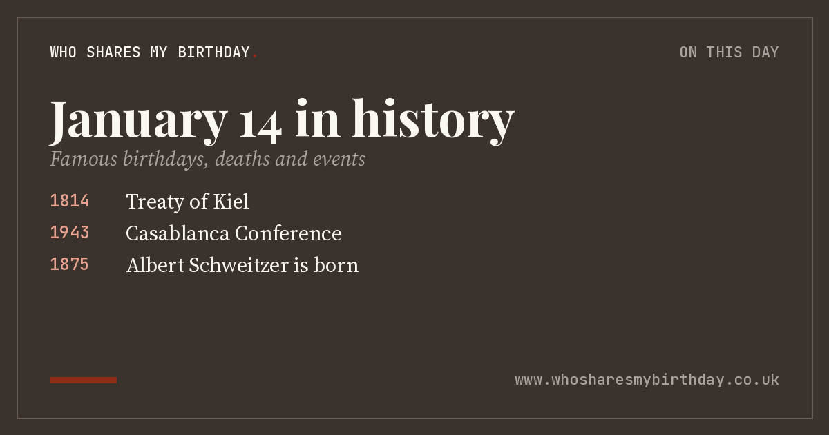 January 14 in history