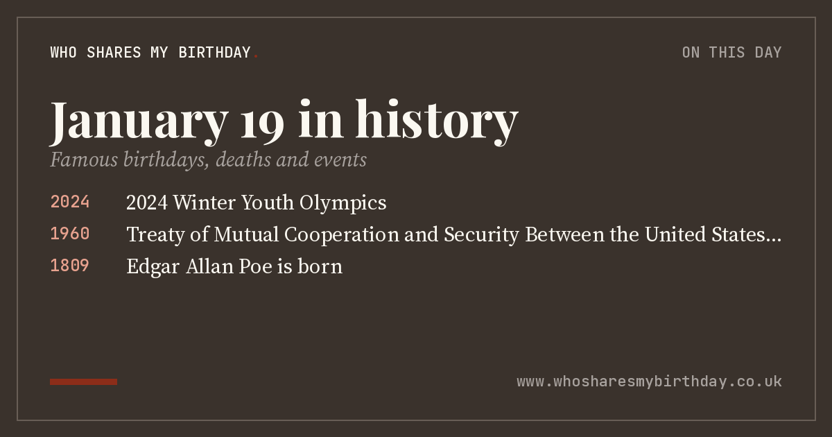 January 19 in history