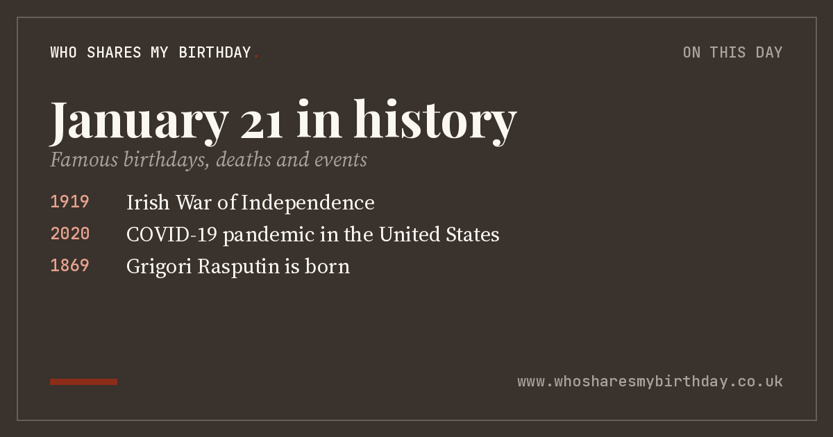 January 21 in history