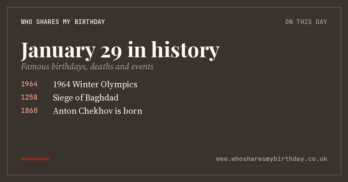 January 29 in history