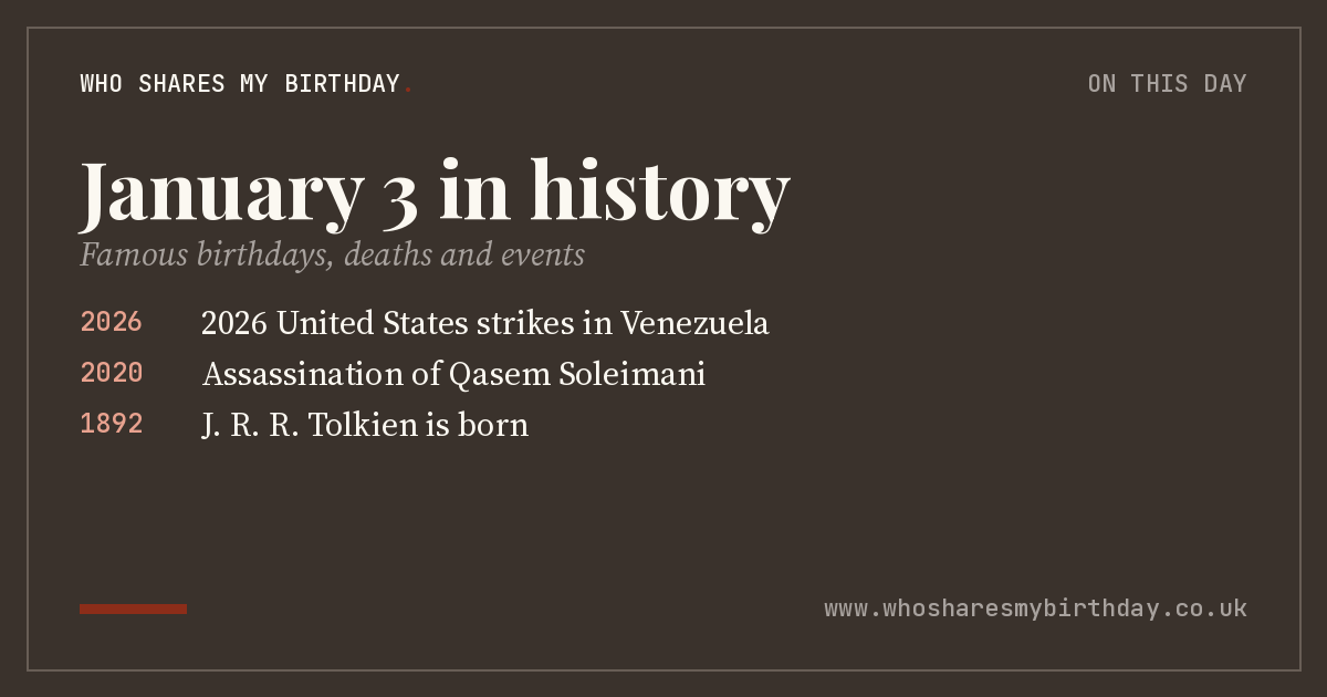 January 3 in history