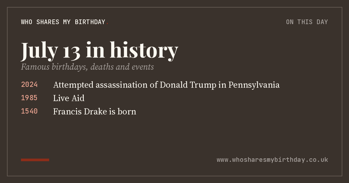 July 13 in history