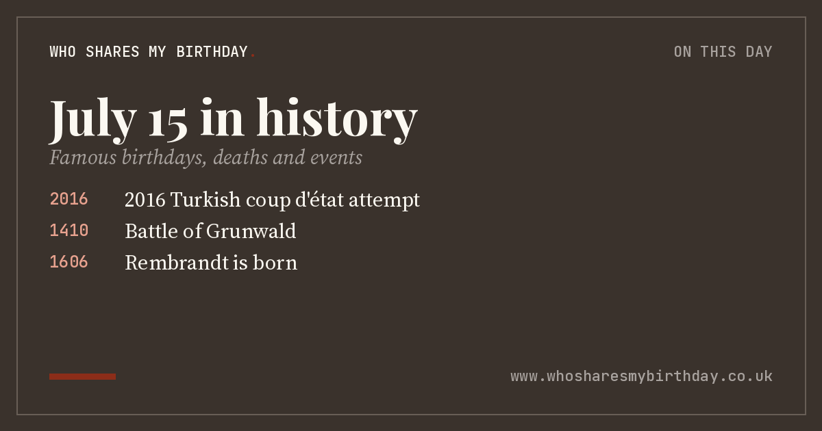 July 15 in history