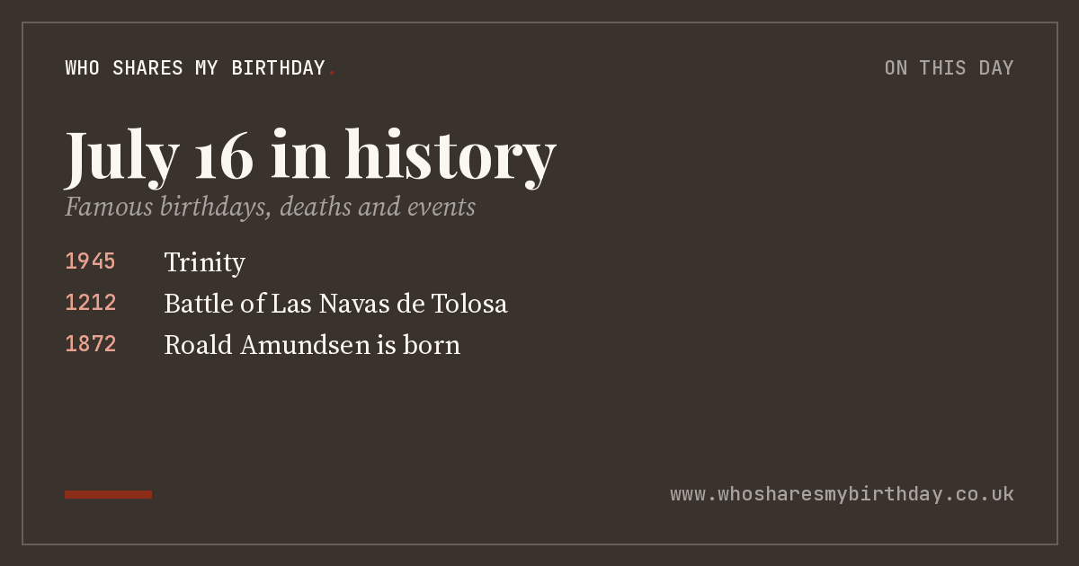 July 16 in history