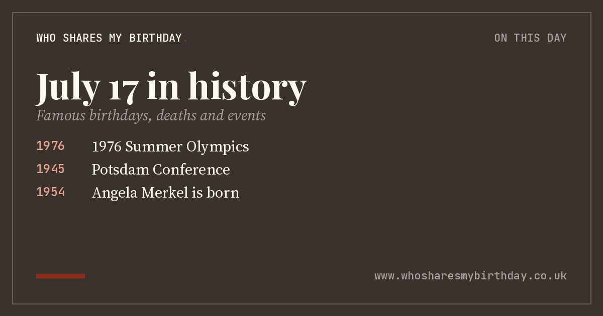 July 17 in history