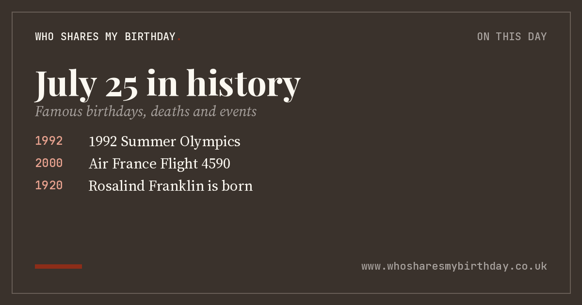July 25 in history
