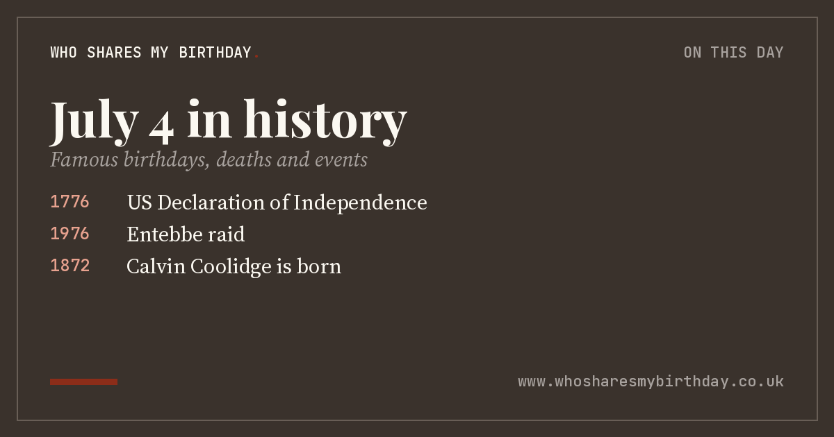 July 4 in history